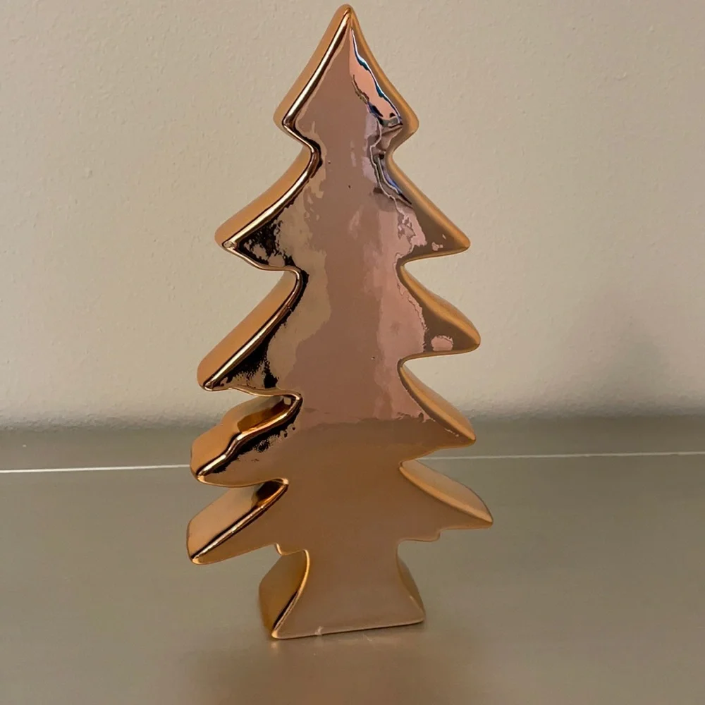 Decorative Cooper-Tone Christmas Tree